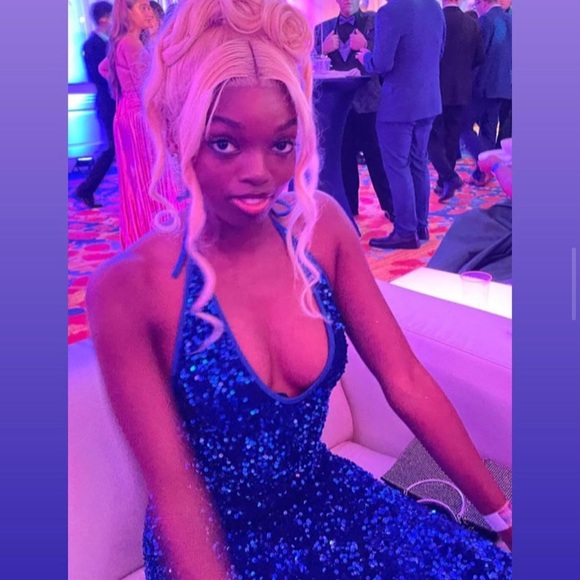 Blue “emma gown” prom dress from algist.com in a x small - Picture 4 of 8